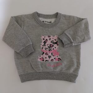 Moletom Cinza Brandili - Tam 3-6M