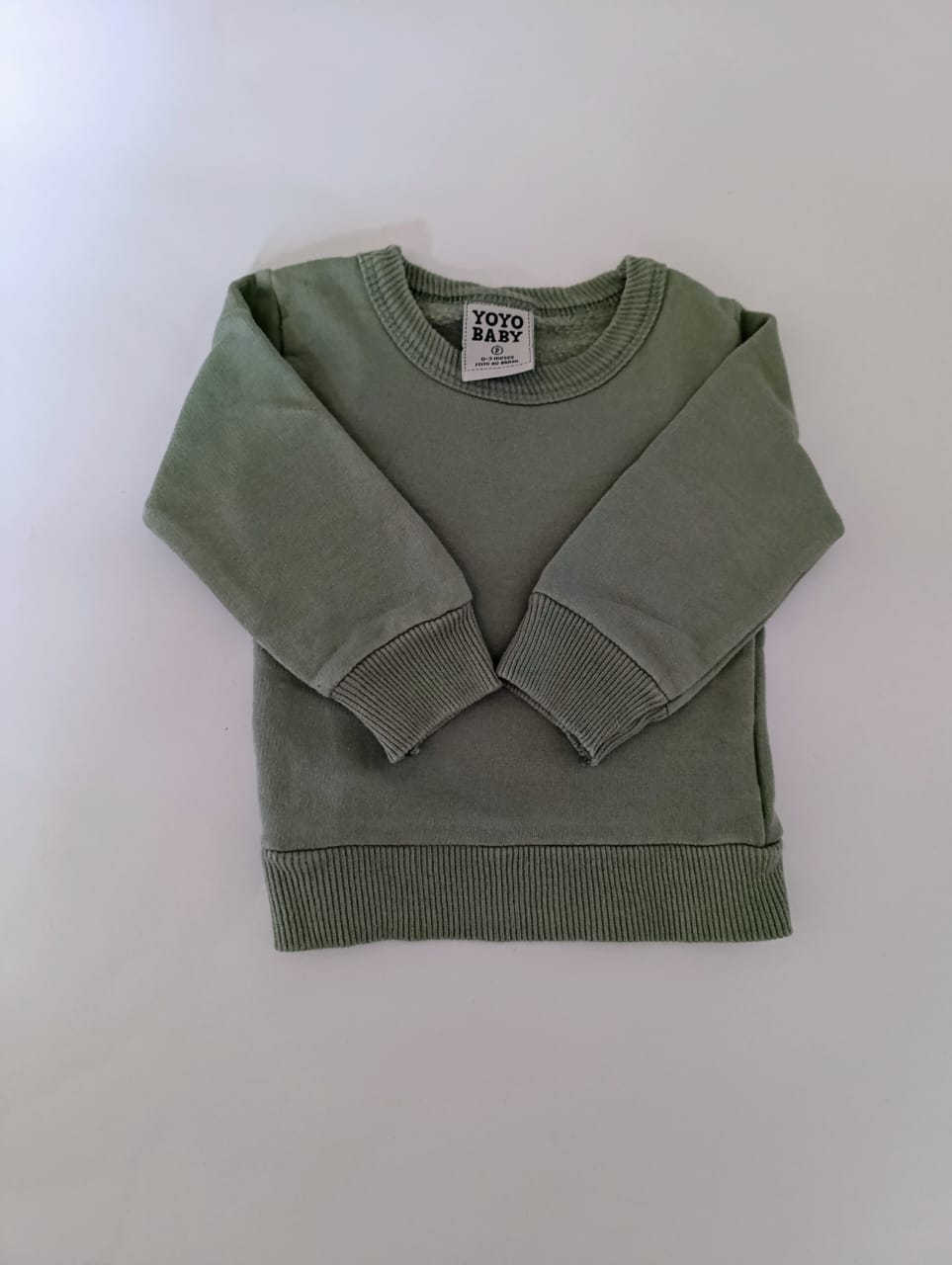 Moletom Verde - Tam 1-3M