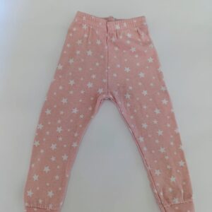 Calça Rosa de Estrelinha - Tam 1-3M