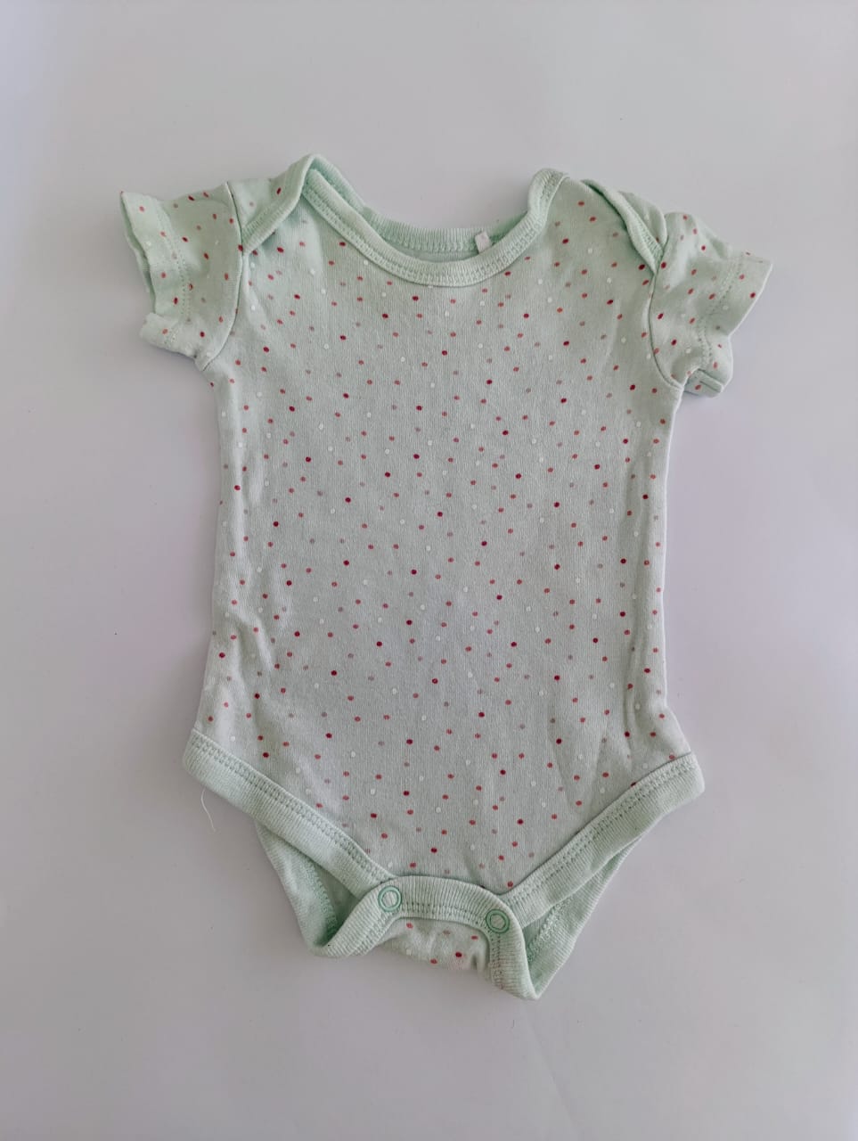 Body Infantil - Verde Bolinha