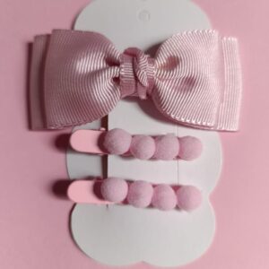 Kit Laço Rosa Bebê - Rosa Bebê