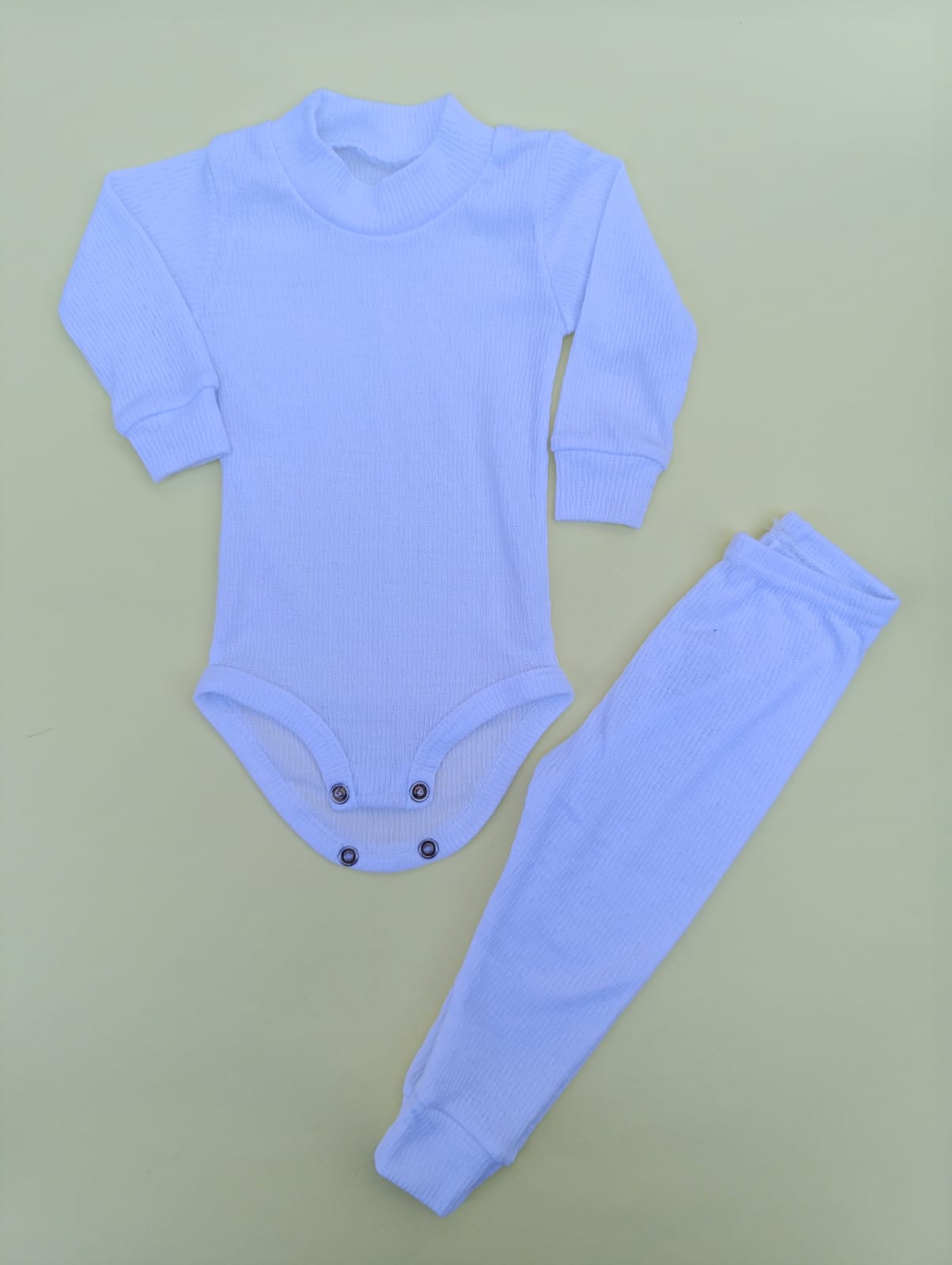 Conjunto Branco - Tam 0-2M
