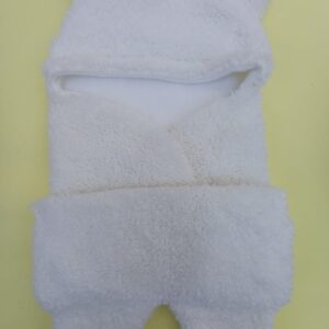 Saco de Dormir Branco Teddy Bear- Tam 1-3 M