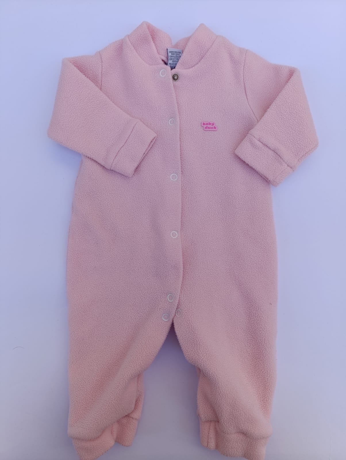 Macacão Rosa Pelúcia - Tam 1-3M